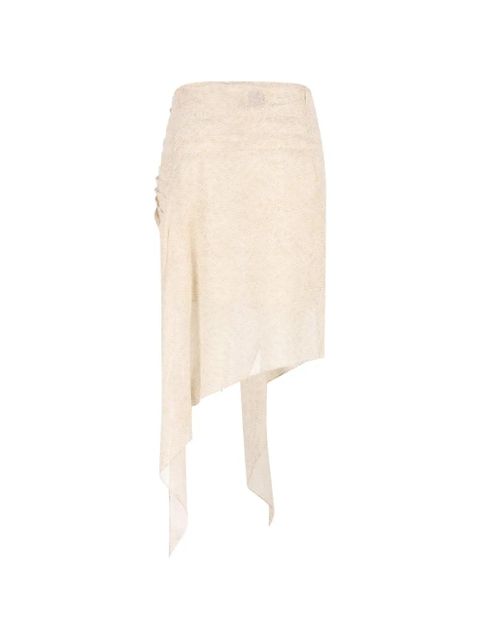ISABEL MARANT Taylora ruffle asymmetric skirt - Neutrals - zdjęcie produktu nr 2