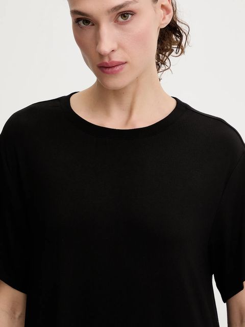 Karl Lagerfeld koszula nocna damska kolor czarny B1W45009