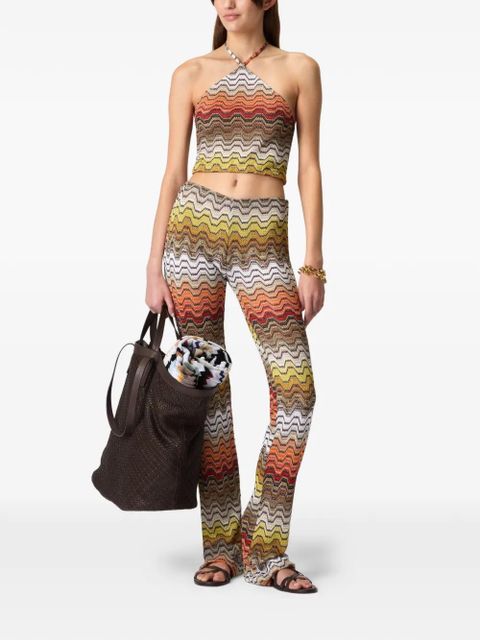 Missoni chevron-pattern halterneck top - Neutrals - zdjęcie produktu nr 2