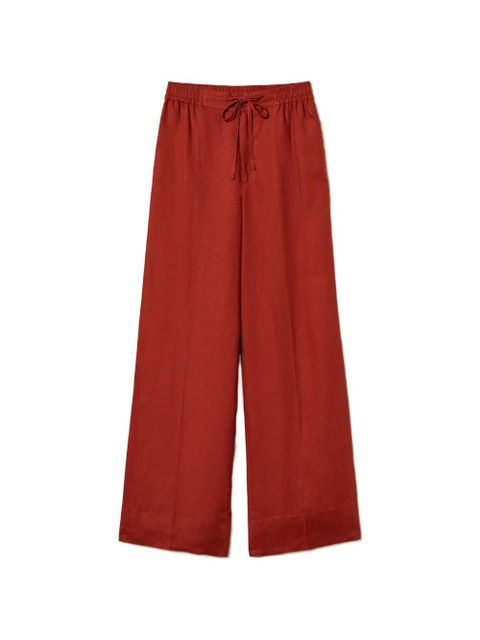 TWINSET drawstring palazzo pants - Red - zdjęcie produktu nr 1
