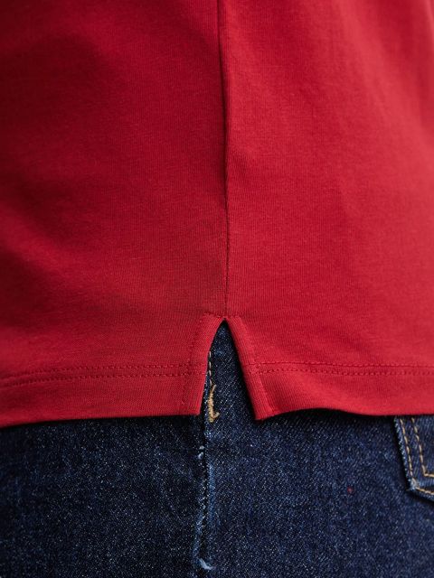 Guess t-shirt bawełniany damski kolor czerwony W5BI18 I3Z14