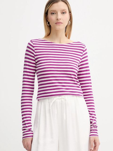 Marc O'Polo longsleeve bawełniany kolor fioletowy 506219652597 - zdjęcie produktu nr 1