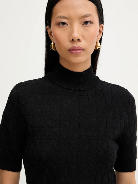 MICHAEL Michael Kors sukienka kolor czarny mini dopasowana MF58393JWV