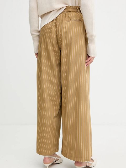 MAX&Co. spodnie damskie kolor zielony szerokie high waist 2526136071200 - zdjęcie produktu nr 2