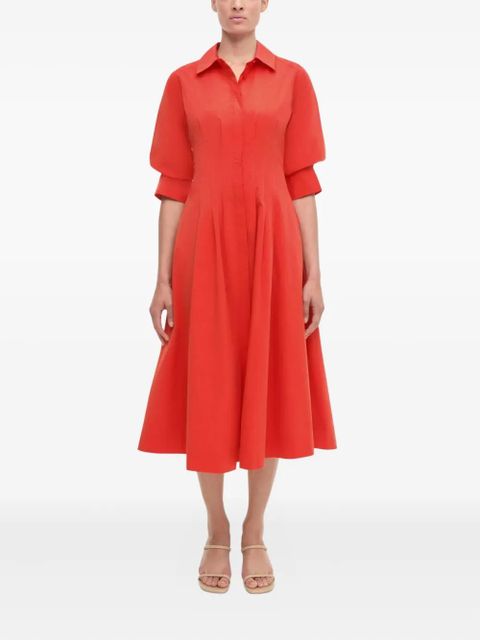 Simkhai shirt midi day dress - Red