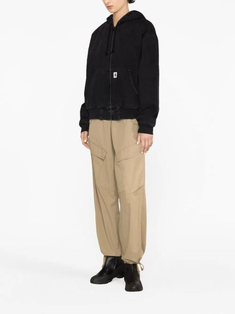 Carhartt WIP logo-patch cotton jacket - Black