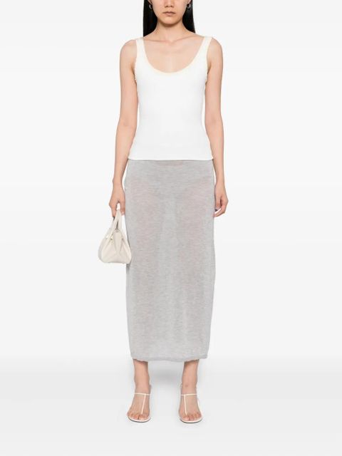 TOTEME knitted skirt - Grey - zdjęcie produktu nr 2