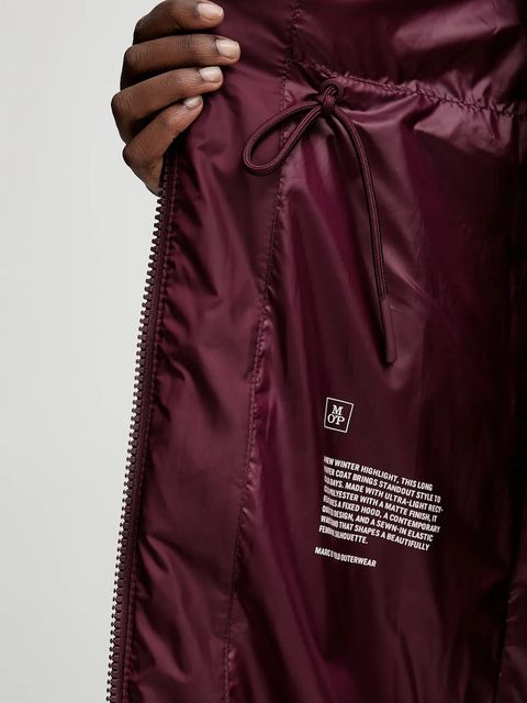 Marc O'Polo kurtka puchowa kolor bordowy 509103971099