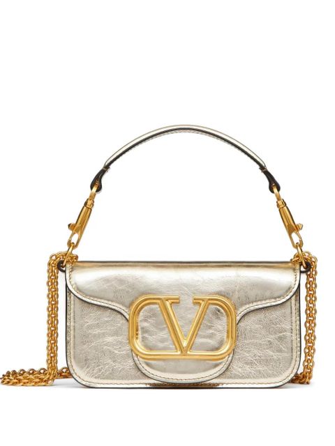 Valentino Garavani small Locò metallic calfskin shoulder bag - Gold - zdjęcie produktu nr 1