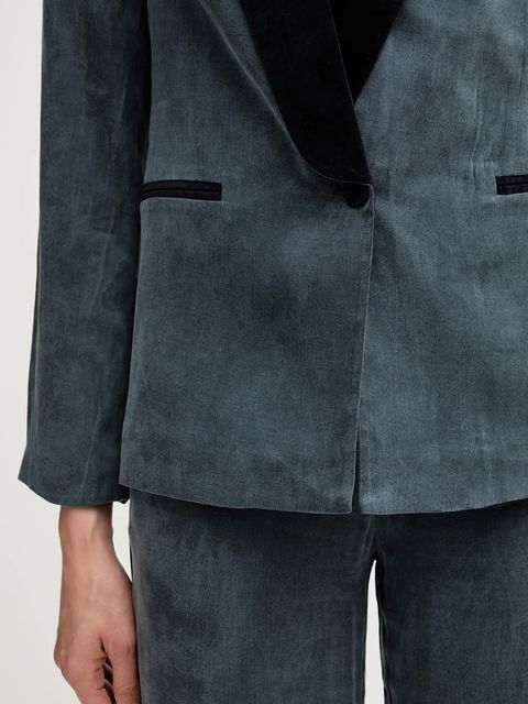 Hoss Intropia marynarka kolor granatowy jednorzędowa gładka 5472061