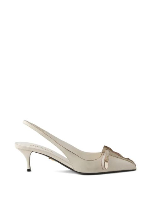 Prada bow slingback pumps - Neutrals - zdjęcie produktu nr 1