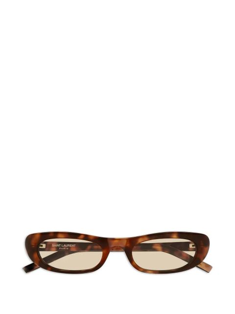 Saint Laurent Eyewear geometric sunglasses - Brown - zdjęcie produktu nr 1
