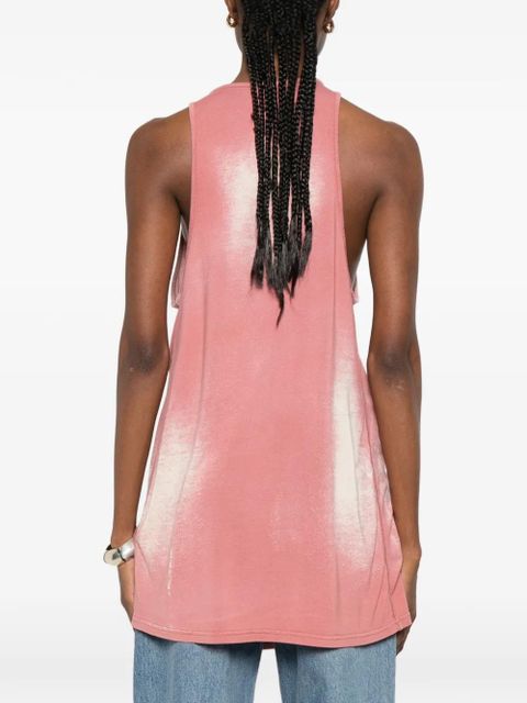 Diesel bleached V-neck top - Pink