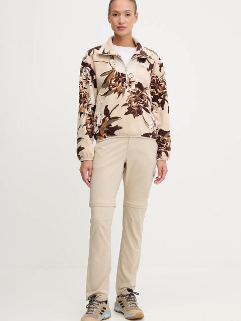 Columbia bluza outdoorowa Sequoia Grove damska kolor beżowy wzorzysta 2136204