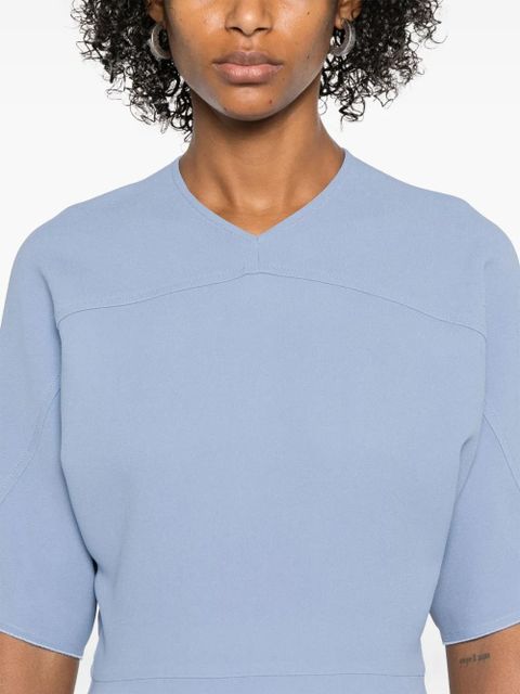 Victoria Beckham Folded midi dress - Blue