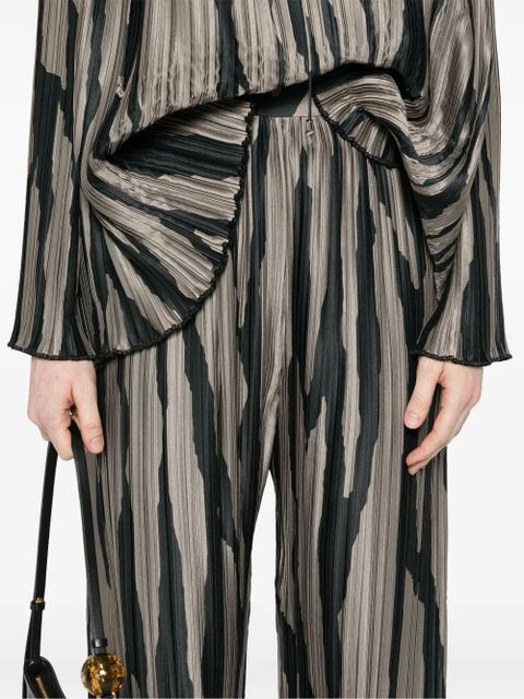 Lanvin abstract-print trousers - Grey