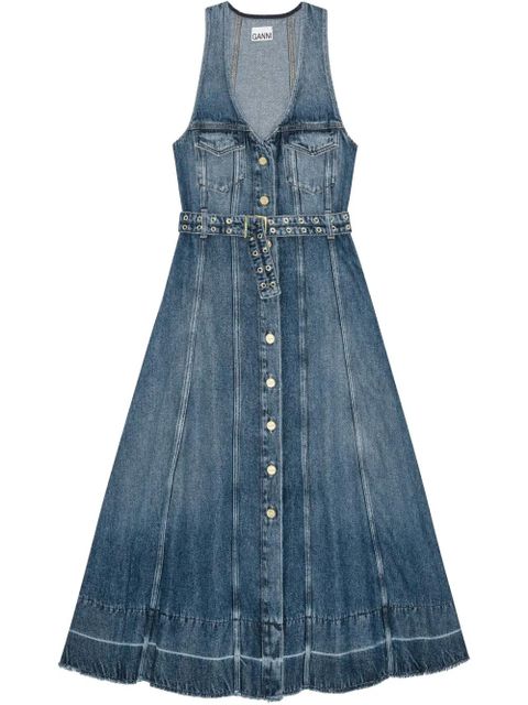 GANNI denim maxi dress - Blue - zdjęcie produktu nr 1