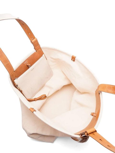 Golden Goose logo print tote bag - Neutrals