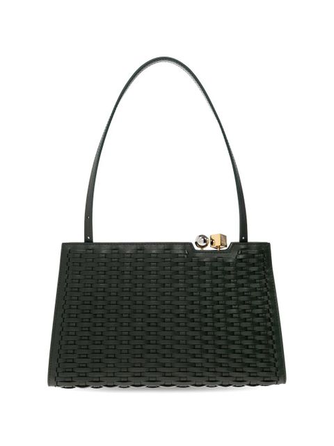 Jacquemus Salon woven leather tote bag - Green - zdjęcie produktu nr 2