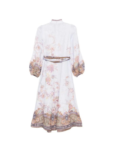 ZIMMERMANN Luna floral-print linen maxi dress - Blue - zdjęcie produktu nr 2