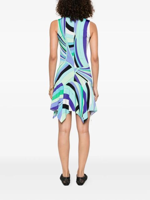 PUCCI abstract-print dress - Blue