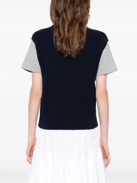 SANDRO layered T-shirt - Blue