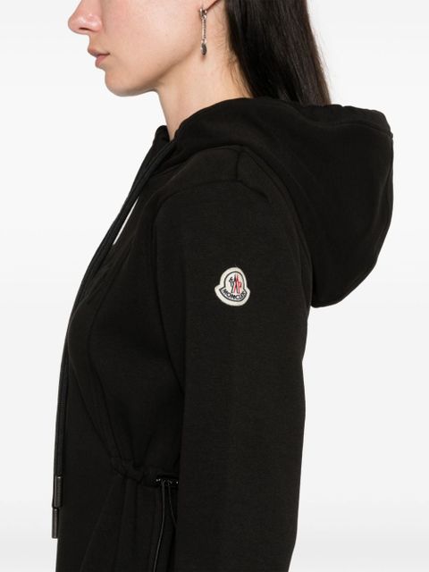 Moncler hooded mini dress - Black