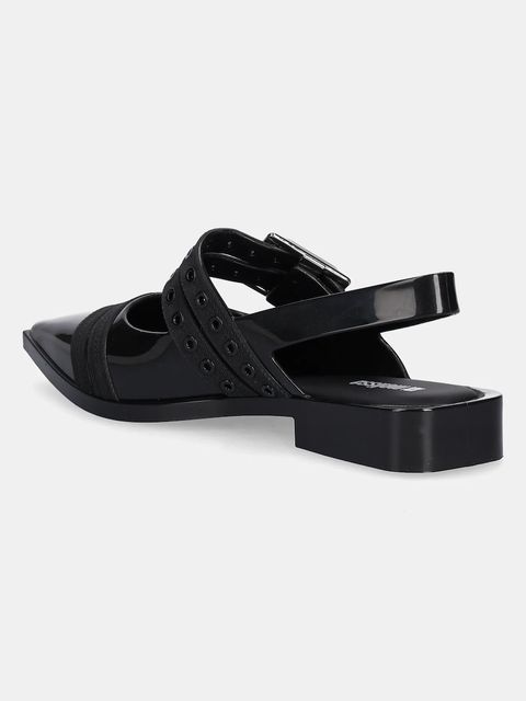 Melissa baleriny LYLIKE kolor czarny z odkrytą piętą M 35973