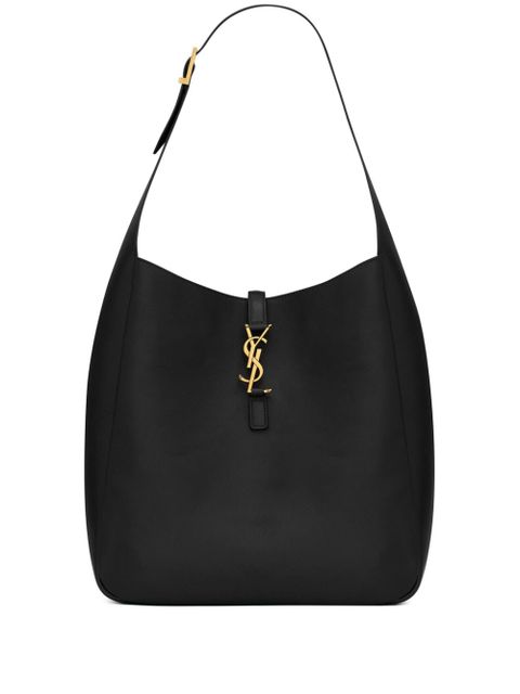 Saint Laurent large Le 5 à 7 leather shoulder bag - Black