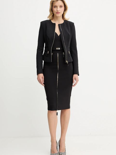 Elisabetta Franchi top damska kolor czarny gładka TO03956E1 - zdjęcie produktu nr 2