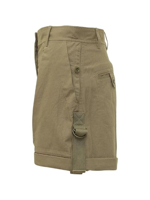 ISABEL MARANT drawstring cuffed shorts - Green - zdjęcie produktu nr 2