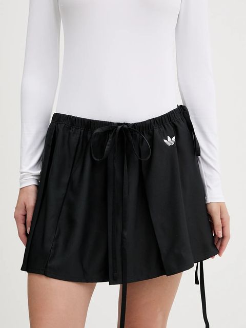 adidas Originals spódnica Ribbon Skirt kolor czarny mini rozkloszowana JX2554