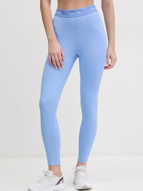Calvin Klein Performance legginsy treningowe kolor niebieski z nadrukiem LVGWS5L609 - zdjęcie produktu nr 1