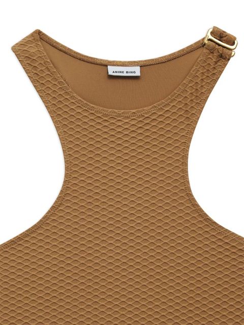 ANINE BING Morgan halterneck swimsuit - Brown - zdjęcie produktu nr 2