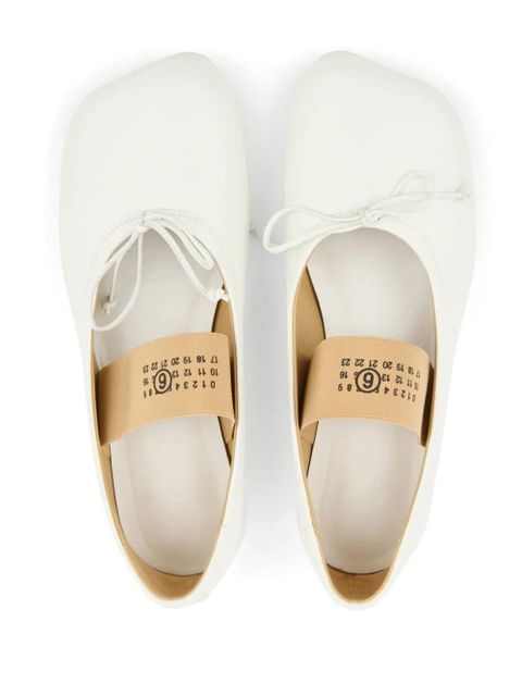 MM6 Maison Margiela Anatomic ballerinas shoes - White