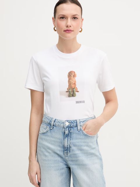 Barbour t-shirt bawełniany Bedale