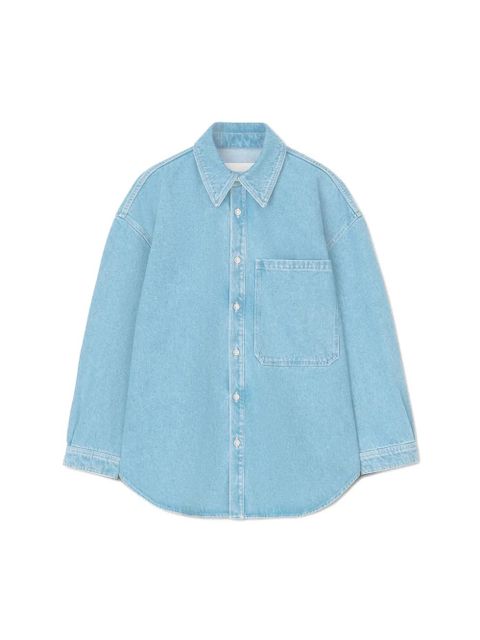 Nanushka pocket denim shirt - Blue - zdjęcie produktu nr 2