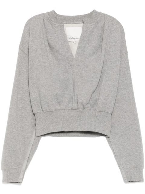 3.1 Phillip Lim cropped sweatshirt - Grey - zdjęcie produktu nr 1