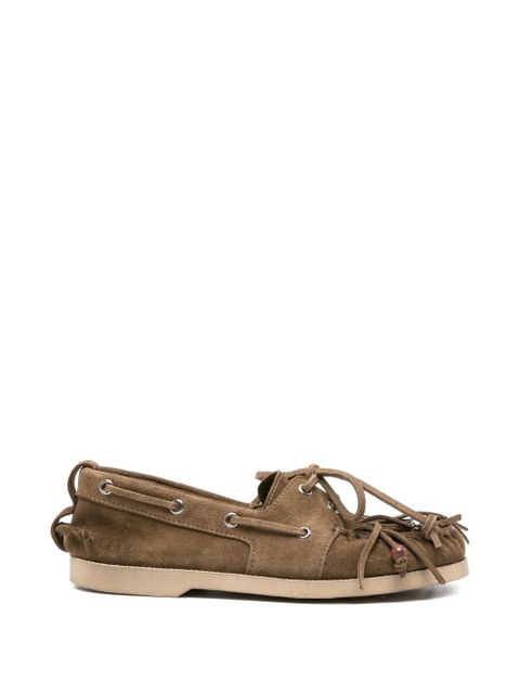 Golden Goose Cruise fringed beaded boat shoes - Brown - zdjęcie produktu nr 1