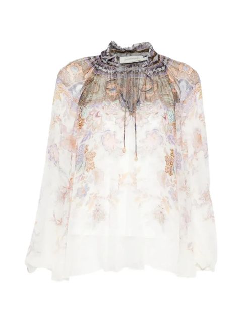 ZIMMERMANN Luna paisley-print blouse - White - zdjęcie produktu nr 1