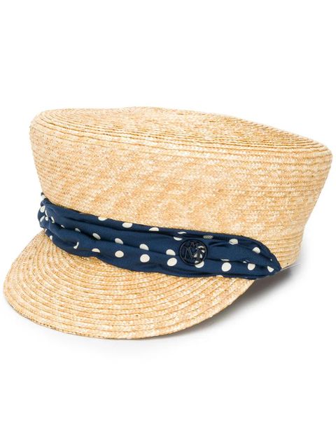 Maison Michel straw sailor cap - Neutrals - zdjęcie produktu nr 1