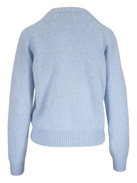 KHAITE ribbed crewneck top - Blue - zdjęcie produktu nr 2