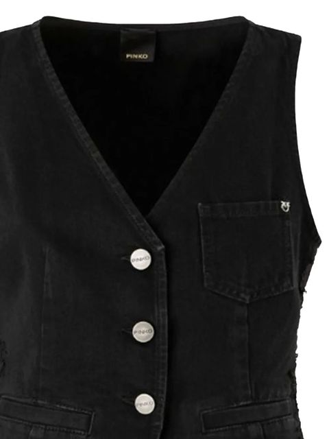 PINKO buttoned pocket waistcoat - Black