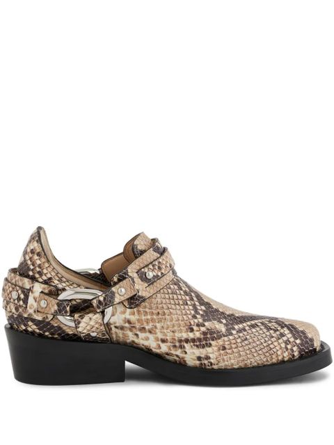 Rabanne XL Link biker ankle boots - Neutrals - zdjęcie produktu nr 1