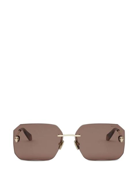Bvlgari Serpenti geometric-frame sunglasses - Brown - zdjęcie produktu nr 1
