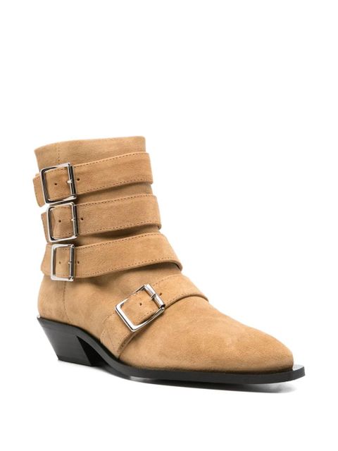 ALOHAS 40mm suede ankle boots - Brown - zdjęcie produktu nr 2