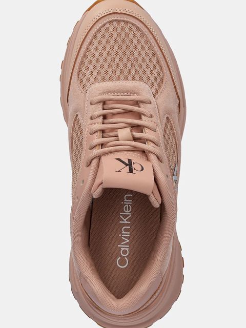 Calvin Klein sneakersy HIKE RUNNER MESH MIX CK damskie kolor beżowy YW0YW01994