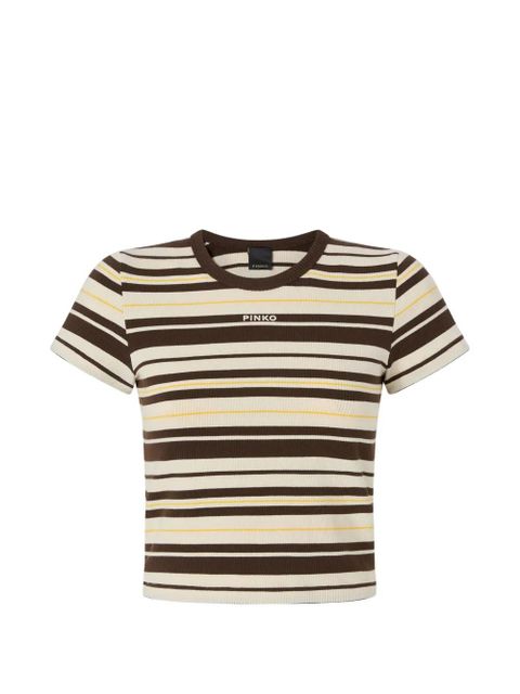 PINKO striped T-shirt - Brown - zdjęcie produktu nr 1
