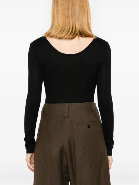 Gabriela Hearst Emily bodysuit - Black