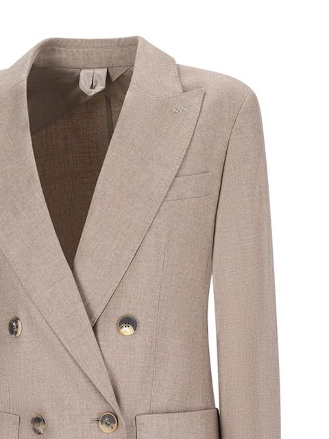 Max Mara double-breasted patch-pockets blazer - Neutrals - zdjęcie produktu nr 2